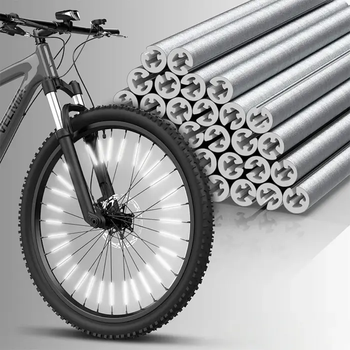 12 pièces ~ 96 pièces rayons de roue de vélo réflecteurs bricolage vélos rayons réflecteur 8cm cycli