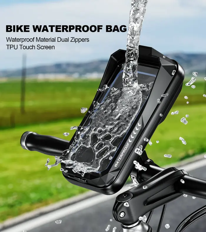 Support de sac de guidon de téléphone de vélo