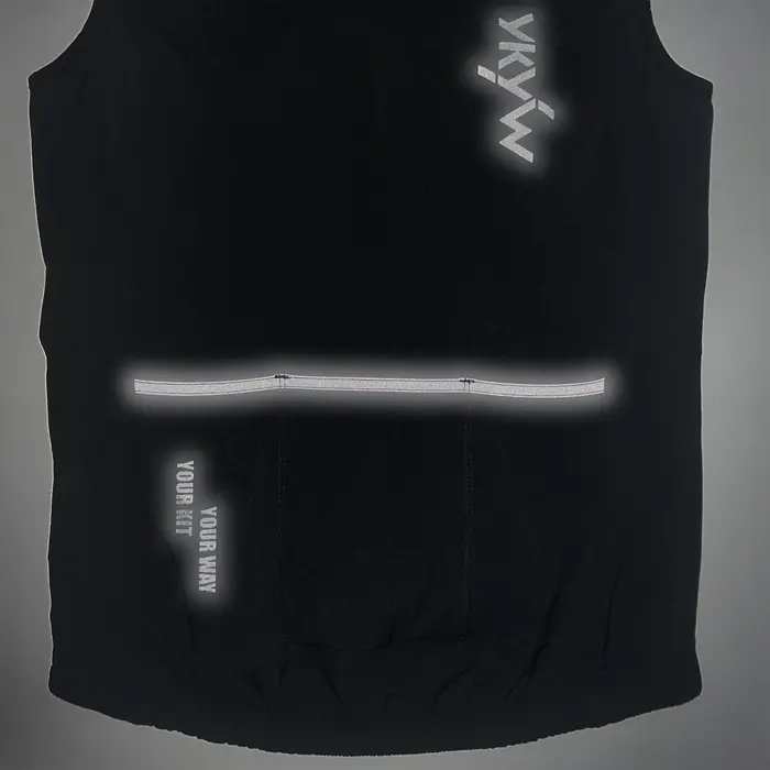 YKYWBIKE Gilet de cyclisme thermique en polaire pour homme