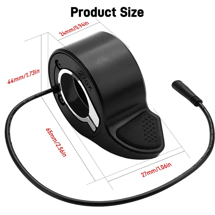 Accélérateur à pouce Yibeico pour moto Super 73 S2/R/RX/ZX, accélérateur électronique