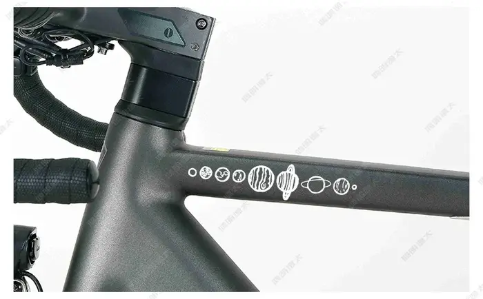 Nouveaux autocollants de vélo neuf planètes majeurs pour cadre