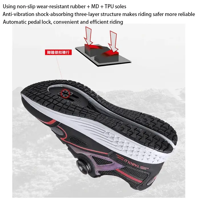 Chaussures de cyclisme vtt pour hommes