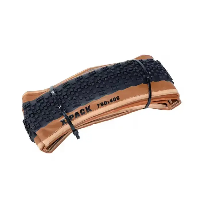 ONTRACK Pneu Pliant GRAVEL 700X38C 700X40C 700X45V X-PACK 30TPI PEAU MARRON PARED NOIR