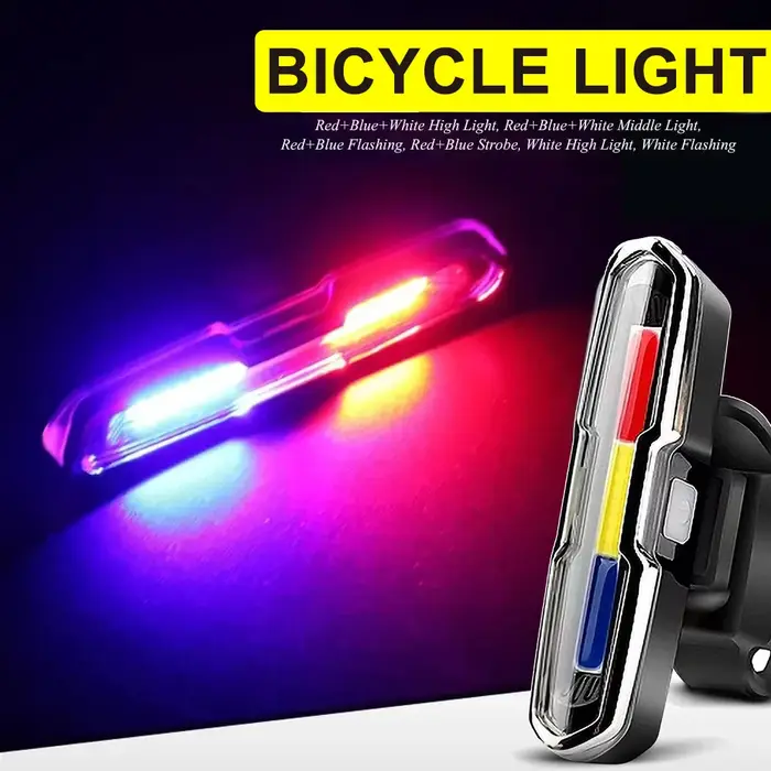 Feux arrière de vélo LED rechargeables par USB