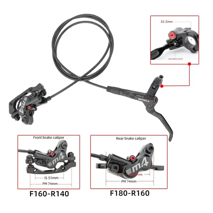 MEROCA – jeu de freins hydrauliques pour vtt