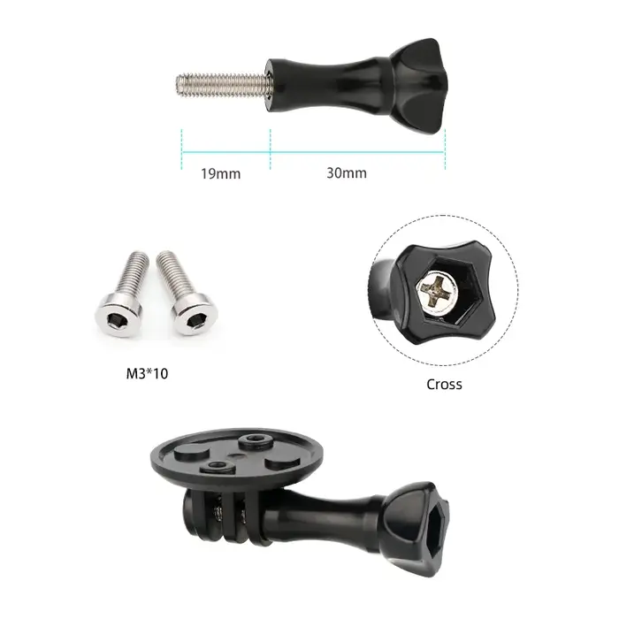 Adaptateur universel de montage Gopro pour vélo de route ultraléger, adaptateur de montage pour lumi