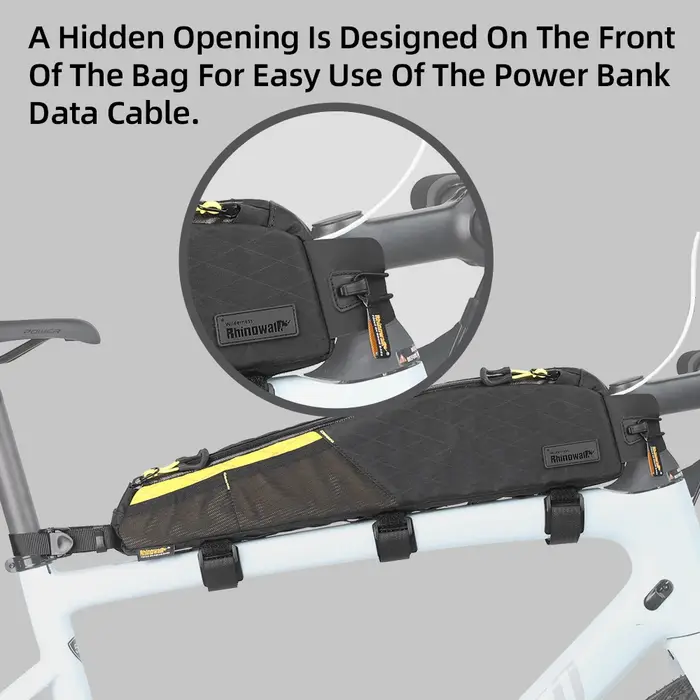 Rhinowalk 1.2L/2.1L sac de Tube supérieur avant de vélo résistant à l'eau pour bagages