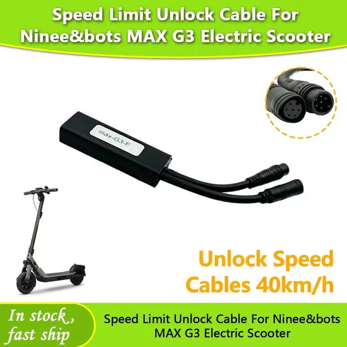 Câble de déverrouillage du limiteur de vitesse pour trottinette électrique Ninebot Max G3 – Accessoire de remplacement