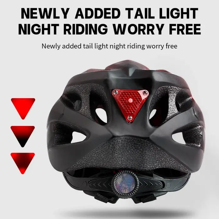 Casque de vélo adulte X-TIGER avec feu arrière LED