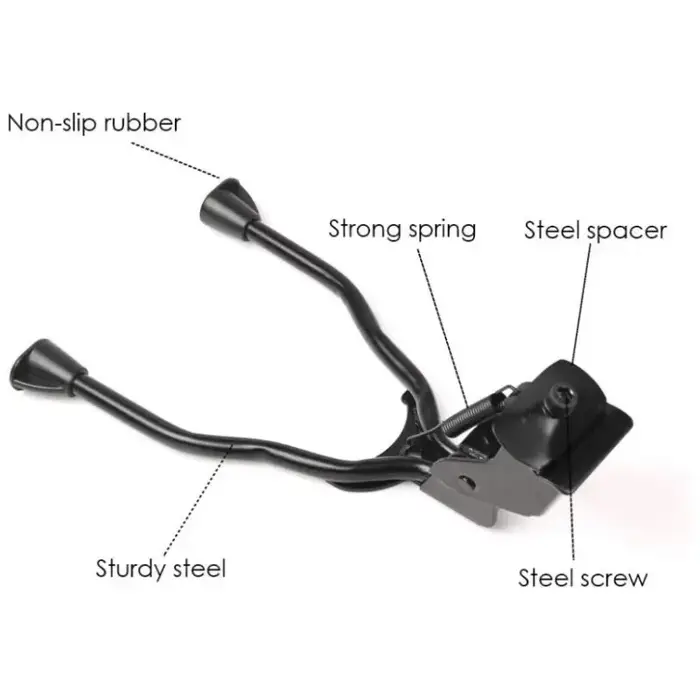 Béquille de vélo pliable en acier inoxydable