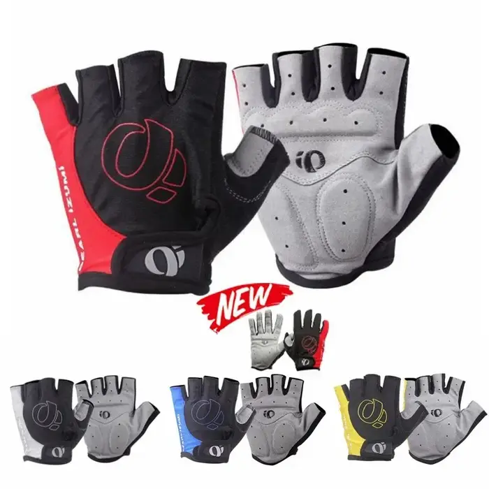 Gants demi-doigt en Gel pour vélo, antidérapants, résistants à la sueur, antichoc, protège-bras de r