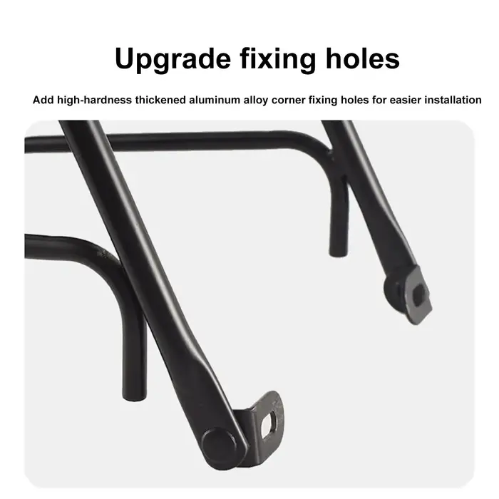 Porte-bagages avant de vélo en alliage d'aluminium