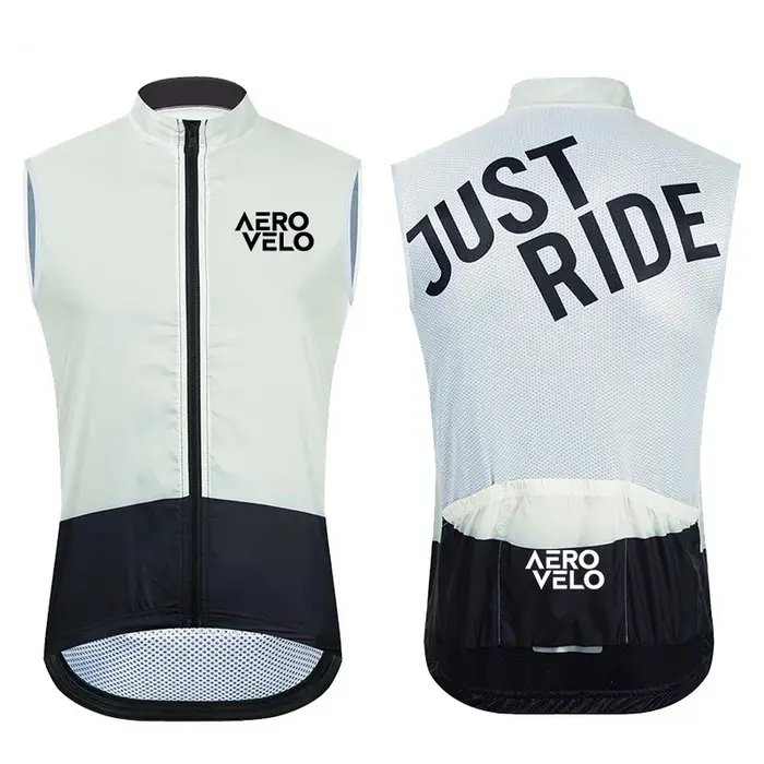 Gilet de vélo d'été AERO VELO, veste sans manches coupe-vent pour vélo de route, gilet léger sans ma