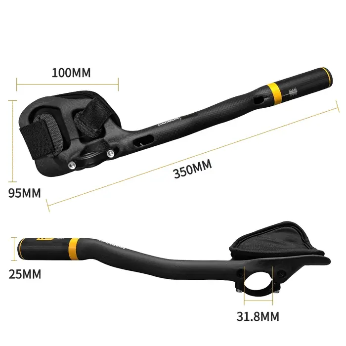 Guidon de vélo de route en fibre de carbone intégrale pour le cyclisme