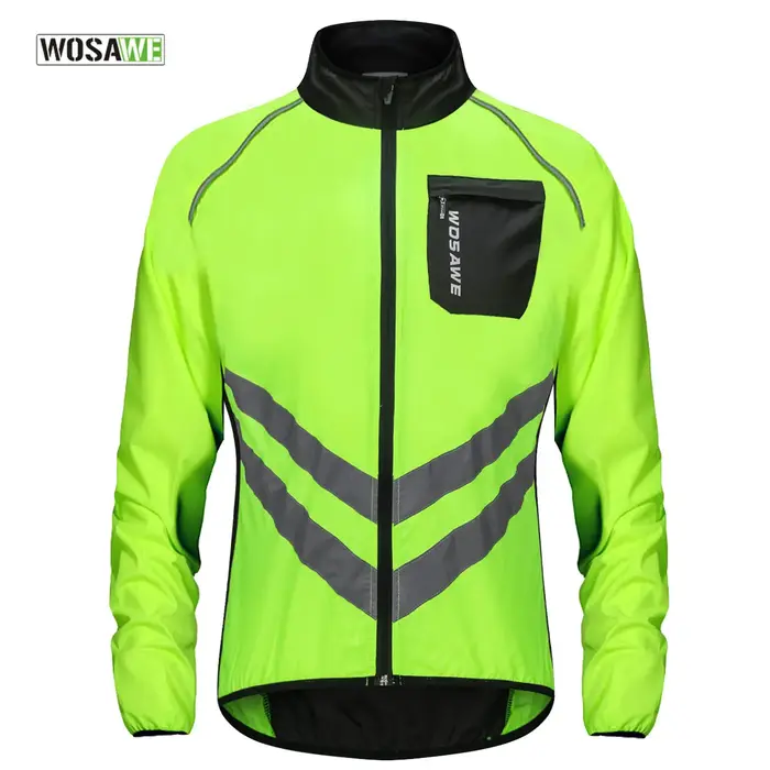 WOSAWE cyclisme veste de pluie haute visibilité maillot multifonction route vtt vélo