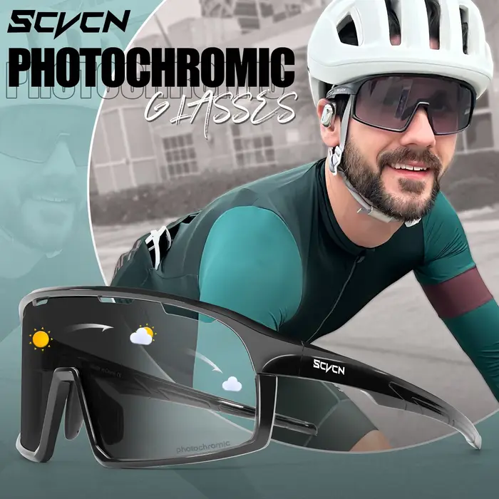 SCVCN lunettes de soleil de cyclisme photochromiques