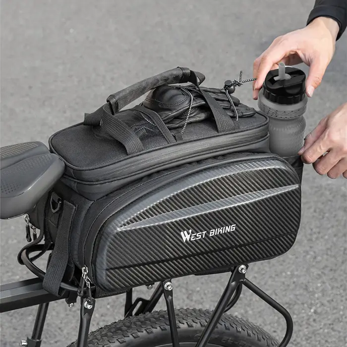 Sacs de selle de vélo support arrière pour équitation de montagne voyage coffre