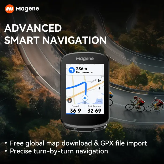 Magene C506 GPS ordinateur de vélo Navigation WiFi compteur de vitesse de Cycle chronomètre numérique 2.4 odomètre Bluetooth fourmi intérieur