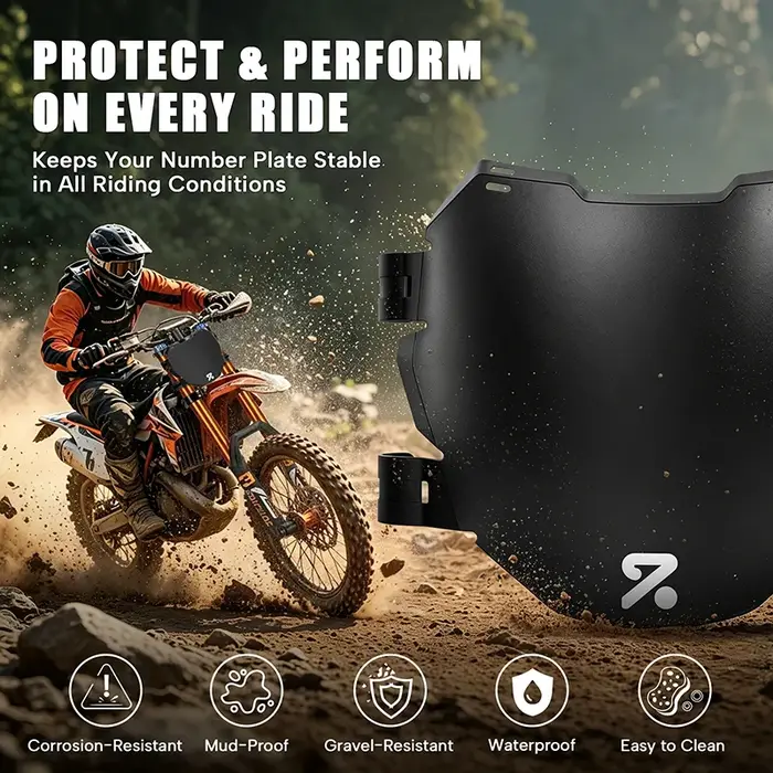 Plaques d'identification BUCKLOS pour fourches de vélos VTT Enduro Motocross DH – Accessoires de protection avant