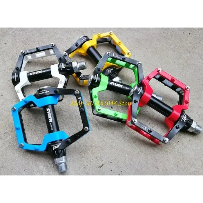 R53E 1 paire route VTT ultraléger anti-dérapant pédales plates plate-forme en alliage d'aluminium roulements pédale vtt vélo