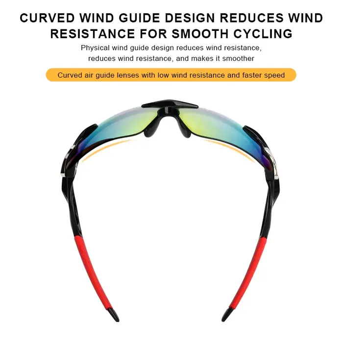 RIDERACE Sport Hommes Lunettes De Soleil Route Vélo Lunettes De Montagne Cyclisme Équitation Protect