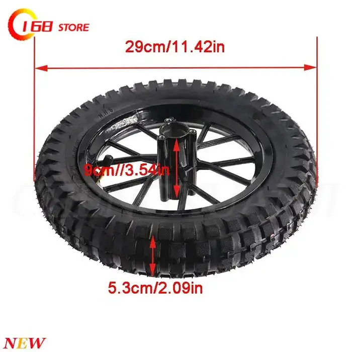 Roues de 12 pouces, roues avant 12 1/2X2.75, adaptées aux vélos électriques, accessoires pour roues 12 1/2X2 1/4