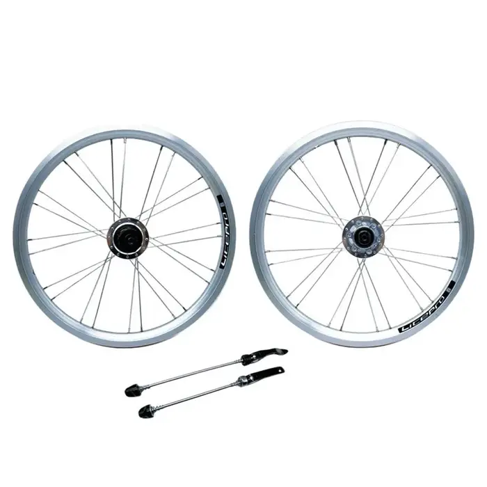 Litepro 16 pouces vélo pliant 349 frein à disque roues en alliage d'aluminium 6 roulements roue 8/9/