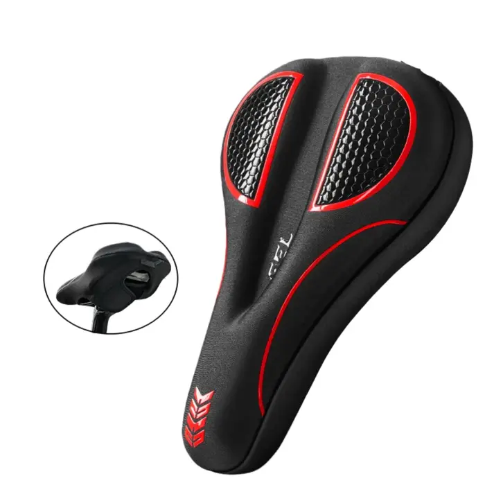 Coussin de siège de vélo confortable – Housse de selle rembourrée en gel pour exercices