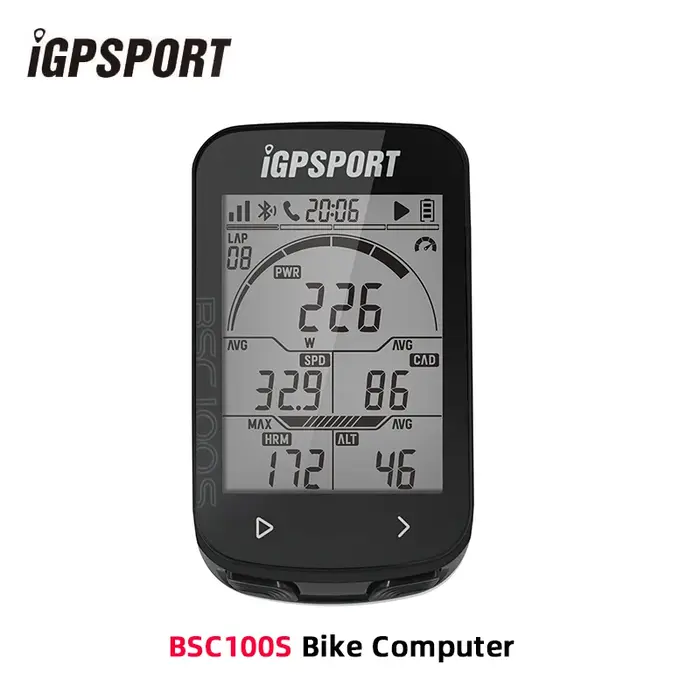 IGPSPORT BCS100S ordinateur de vélo BLE ANT + 2.6 pouces IPX7 type-c 40H autonomie de la batterie ré