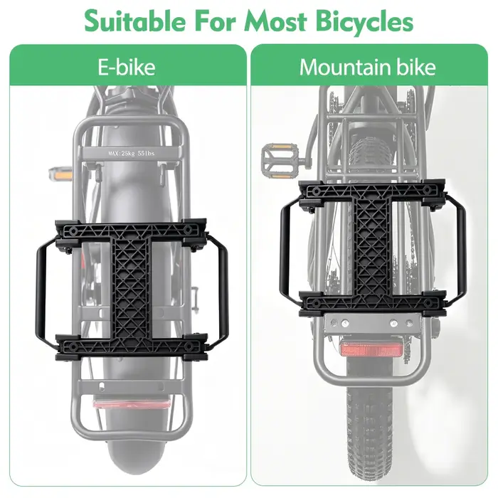 Porte-bagages arrière de vélo à démontage rapide, étagère de coffre robuste pour VTT et vélo électrique