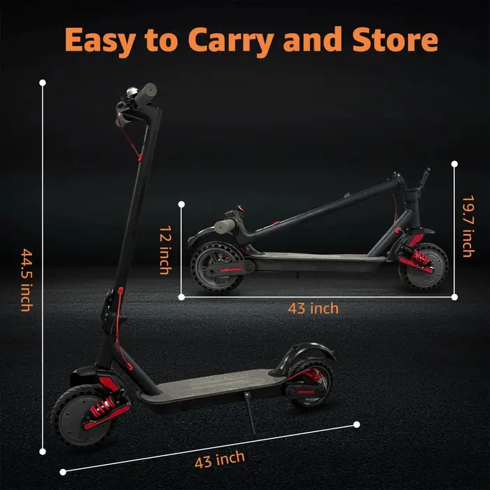 Trottinette électrique intelligente pliable pour les trajets quotidiens, moteur 36V 500W, autonomie de 25 miles, trottinette électrique intelligente pour adultes avec application