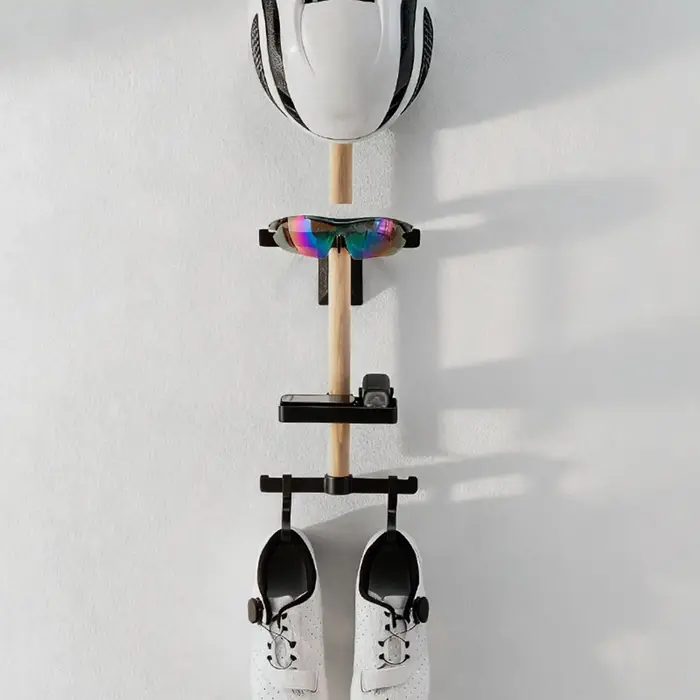 Support mural vertical pour équipement de cyclisme