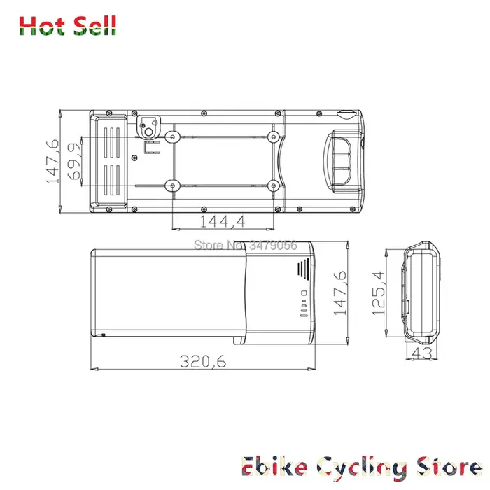 Batterie Arrière T1 Electrolux Ebike