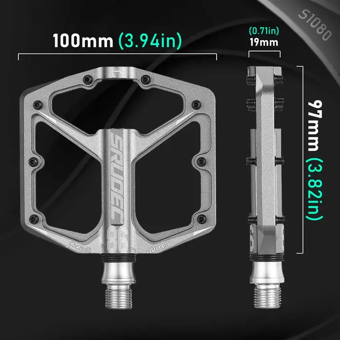 KRSEC S1080 pédales de vélo à trois roulements ultralégères BMX vtt pédales de VTT de route antidéra