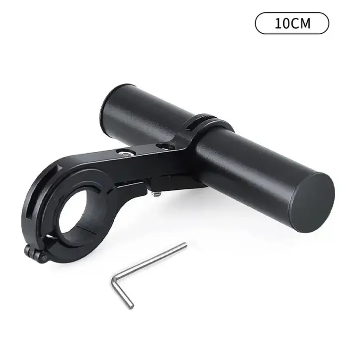 Extension de guidon de vélo en alliage d'aluminium, support d'extension de guidon noir multifonction