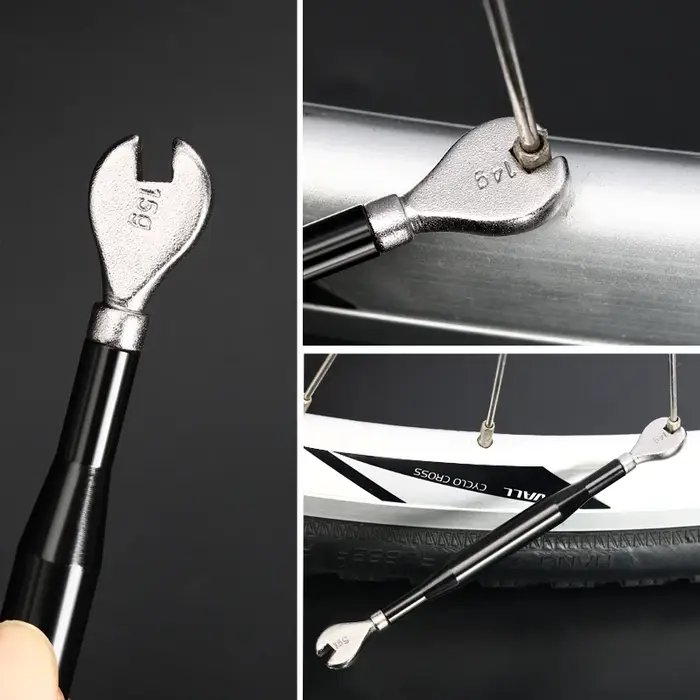 Clé à rayons de vélo en acier au carbone