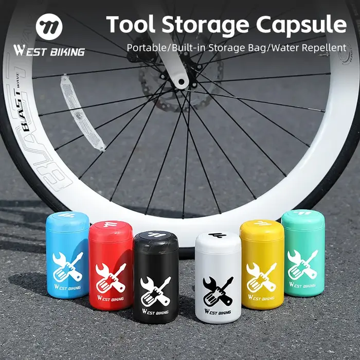 WEST BIKING – Capsule de rangement pour outils de réparation de vélo