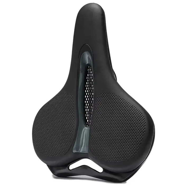 Selle de vélo vtt respirante, coussin à gros fesses, siège de Surface en cuir, coussin creux absorba