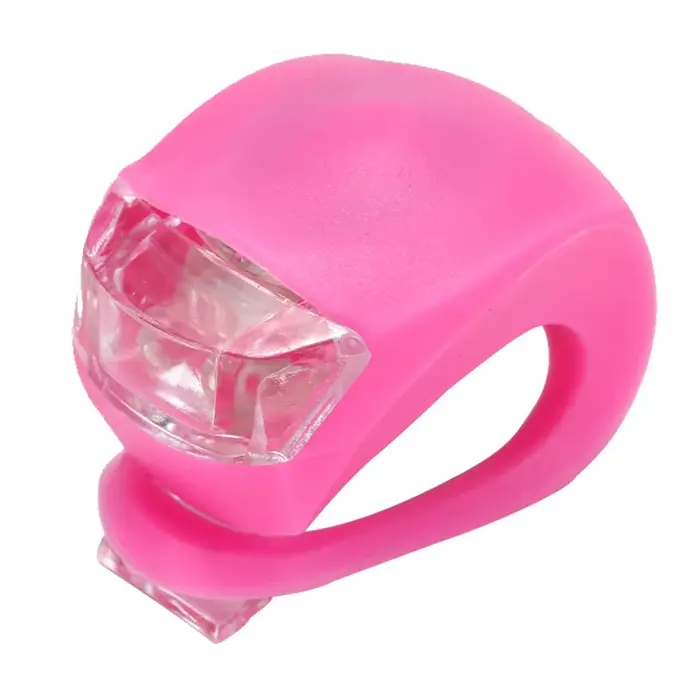 Feu avant de vélo LED haute luminosité en silicone avec 3 modes de gradation et piles incluses pour éclairage nocturne sécurisé sur guidon