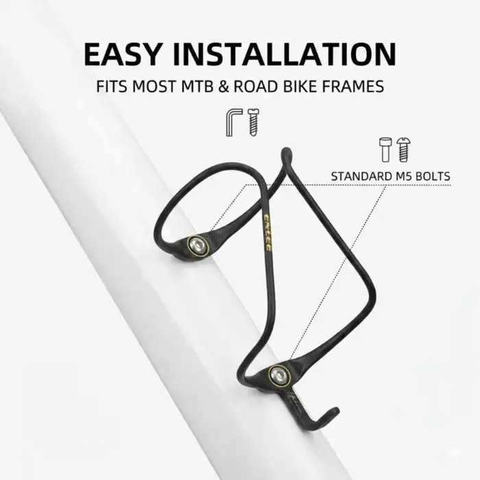 Porte-bidon de vélo Enlee en fibre de carbone haute performance 9g