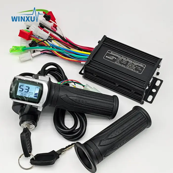 36V 48V 350W 18A e-scooter moteur sans brosse contrôleur d'onde sinusoïdale LCD affichage de vitesse accélérateur pour vélo électrique Scooter Tricycle