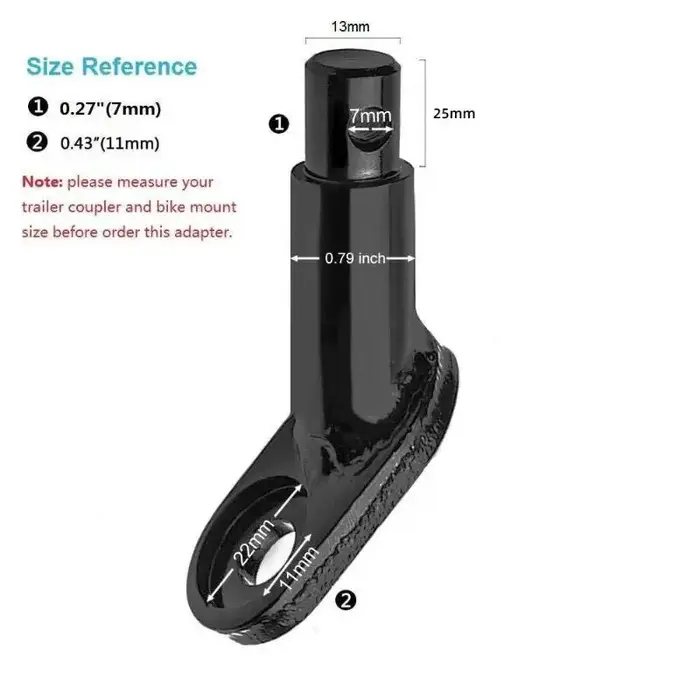 Nouvelle Offre – Adaptateur de fixation pour remorque de vélo en acier