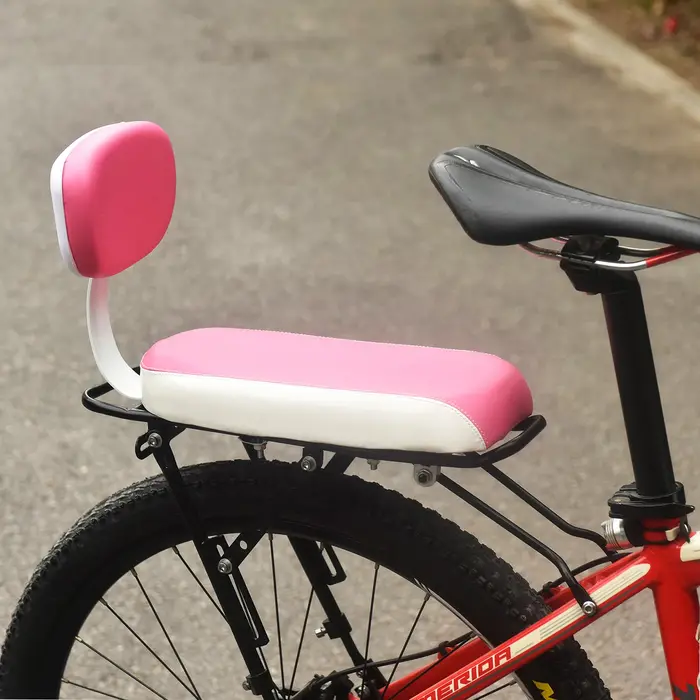 Siège arrière de vélo en cuir PU pour enfants