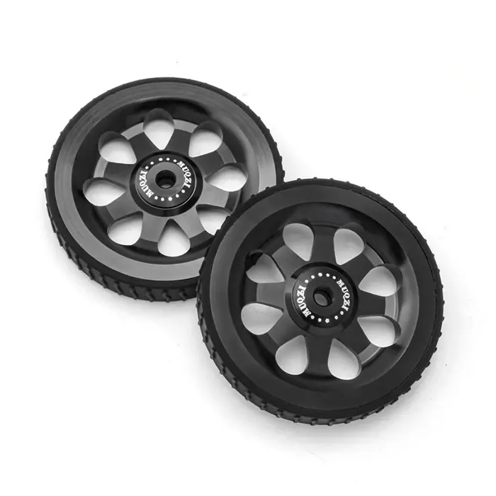 Roues d'assistant de vélo pliantes 85x12mm