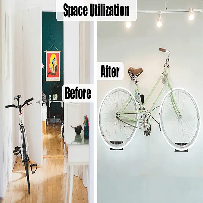 Support mural pour pédale de vélo, crochets de vélo RapDuty verticaux, support de vélo T1 pour garage, rangement de vélo