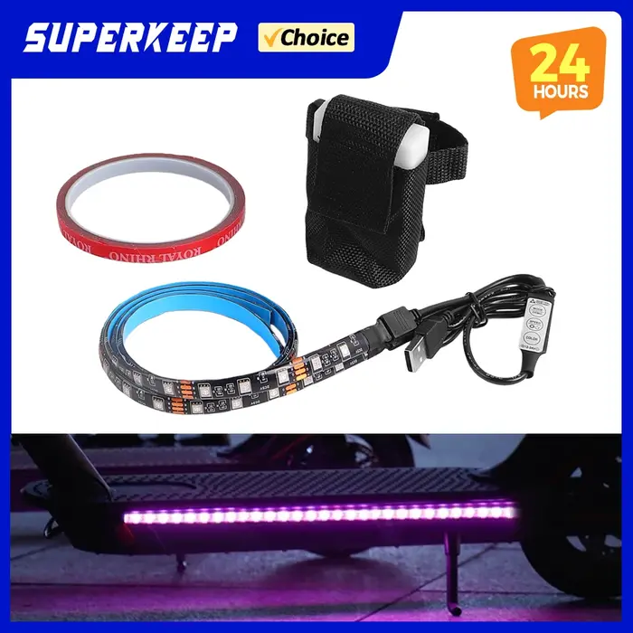 Bande lumineuse LED de sécurité pour scooter