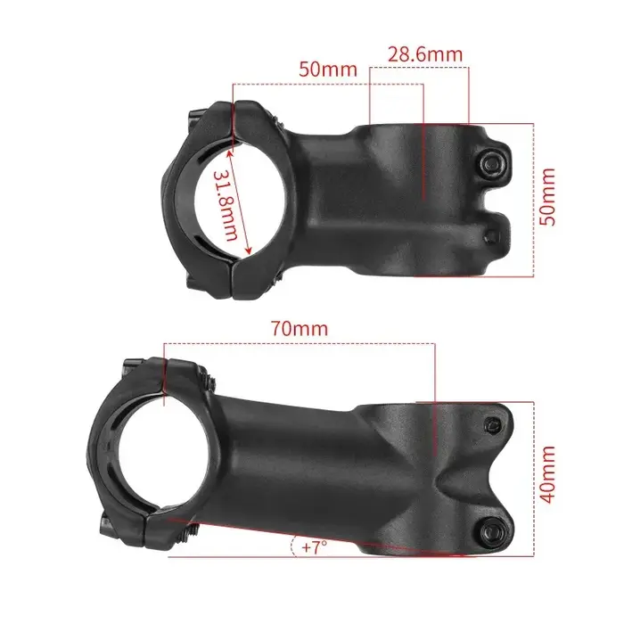 Tige ultralégère pour vtt/vélo de route