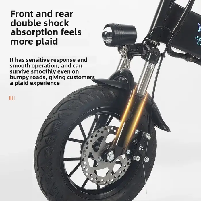 Pliant avec panier Scooter électrique Mini petite batterie au Lithium amovible Tricycle