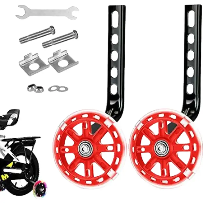 Roues d'apprentissage pour vélo d'enfant, kit de stabilisation monté, compatible avec les vélos pour
