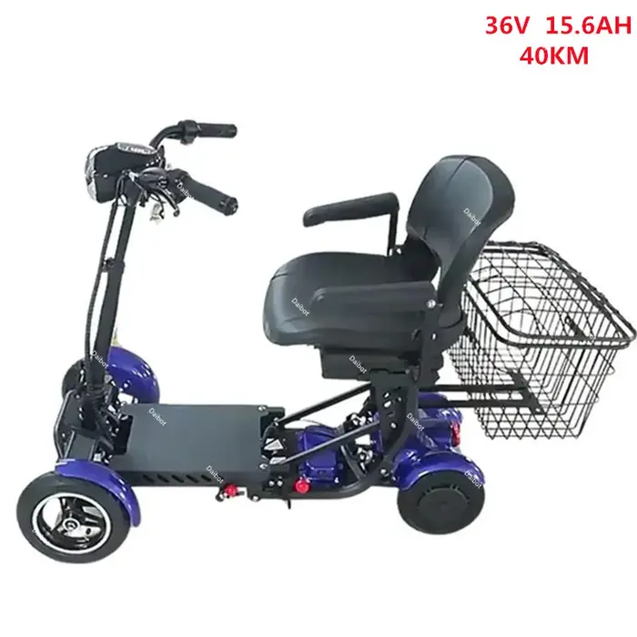 Scooter de mobilité pliable multi-Terrain pour adultes avec 4 roues